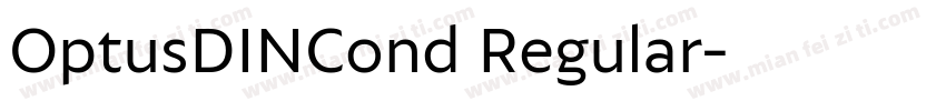 OptusDINCond Regular字体转换